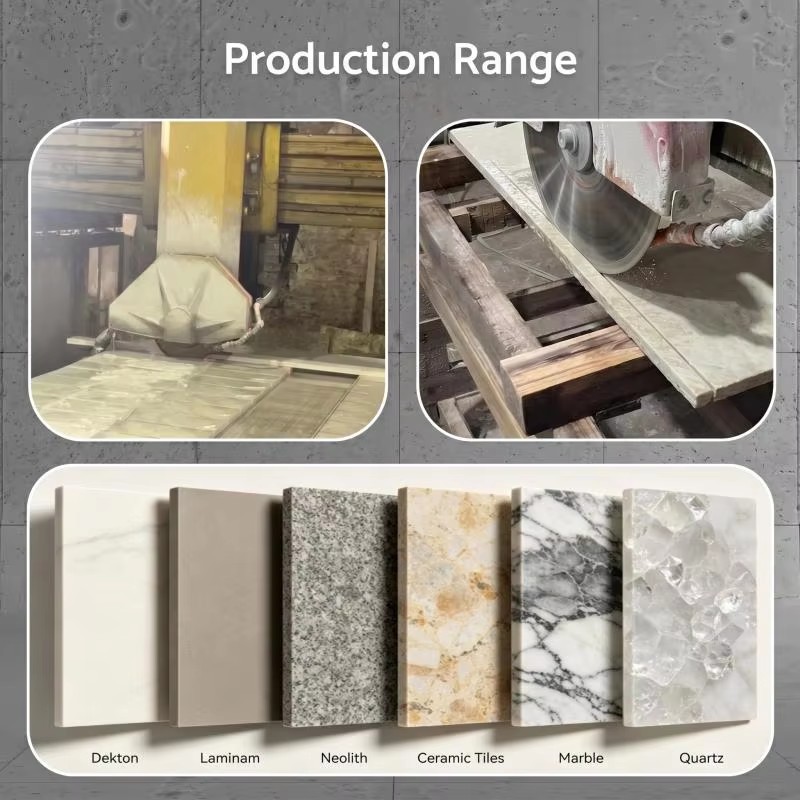 Dekton saw blade application range — Dekton, sintered stone, ultra-compact surface
