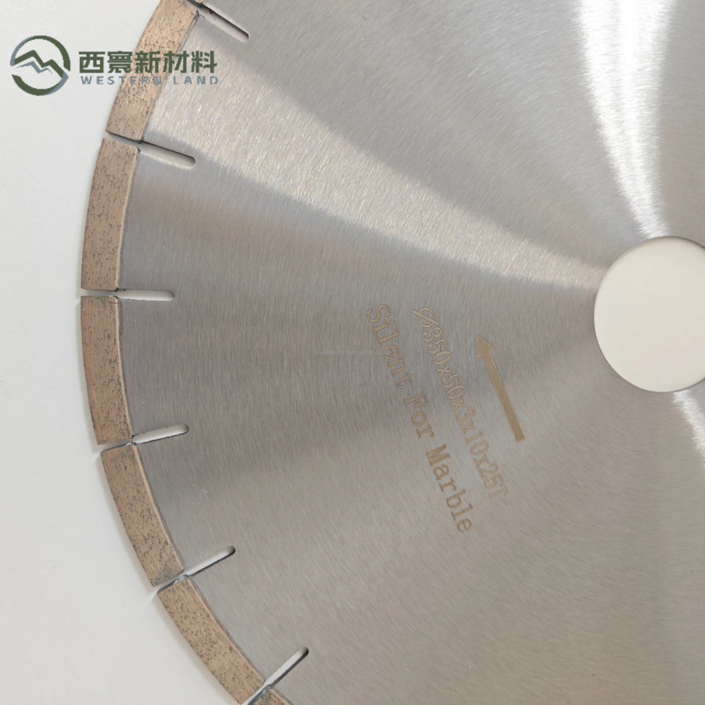 Diamond marble saw blade, laser welded segmented cutting disc for marble slab cutting