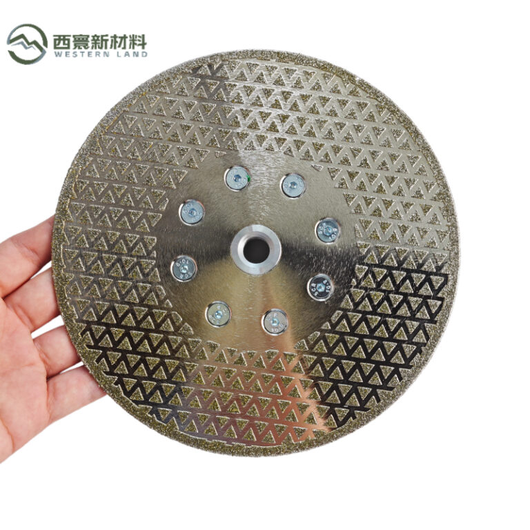 M14 Electroplated diamond grinding disc with flange for granite quartz stone