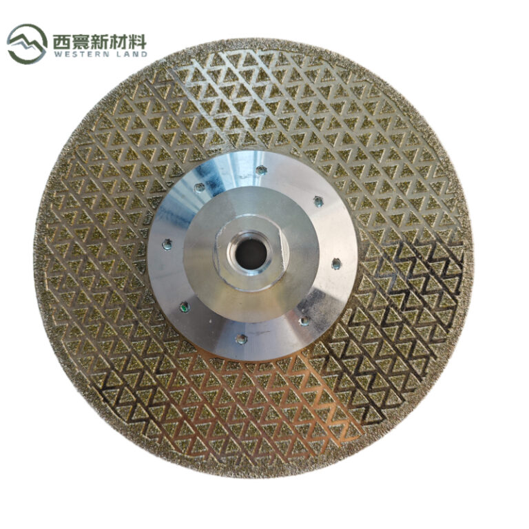M14 Electroplated diamond grinding disc with flange for granite quartz stone
