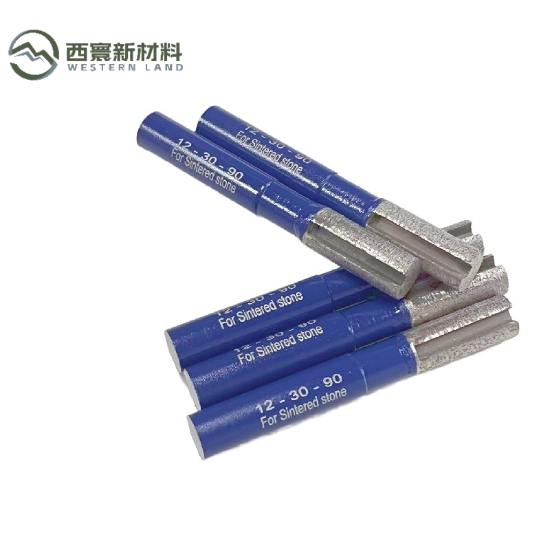 Diamond finger milling bits for Dekton, granite & ceramic tile CNC profiling, smooth carving & edge shaping