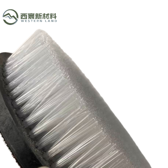 D160 disc antique abrasive brush — premium stiff nylon filament on a stable base plate