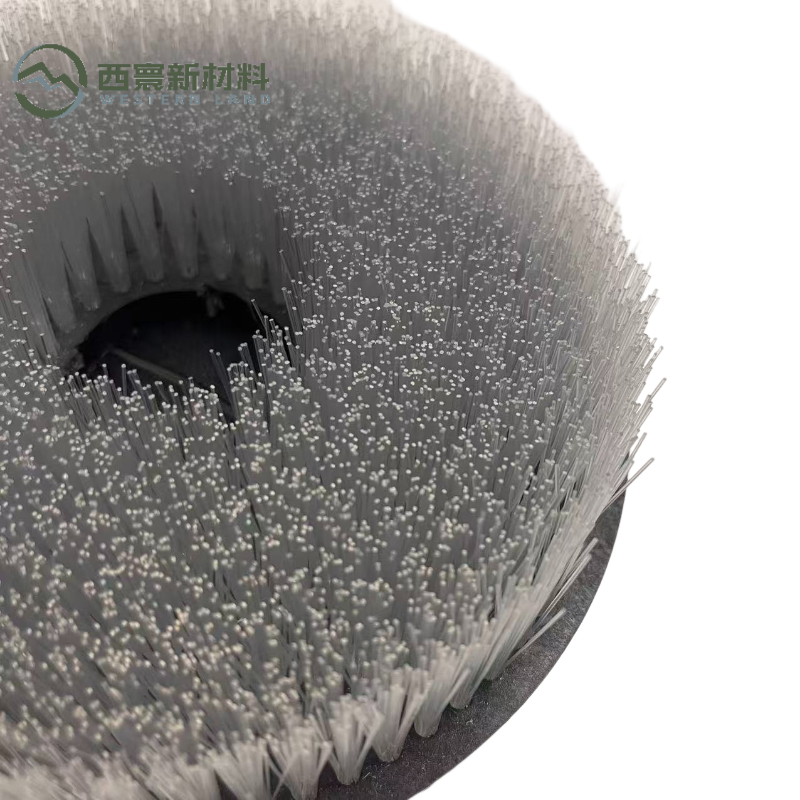 D160 disc antique abrasive brush — packaged unit ready for B2B shipping