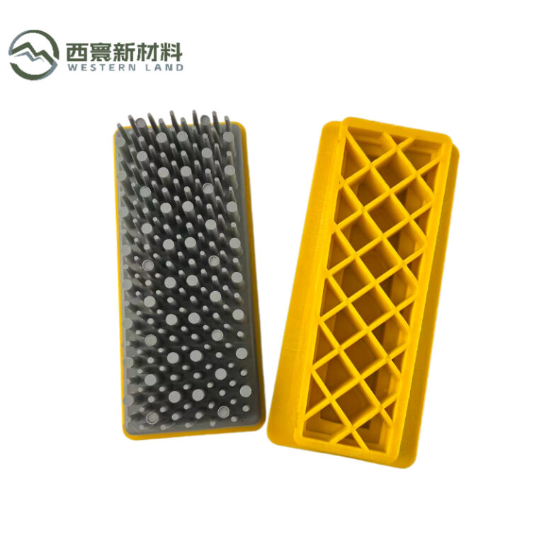 Professional rubber abrasive brush for soft gloss tile, polished tile and stone surface